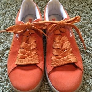 Puma Suede Tropics Orange shoes (new) SZ 9.5